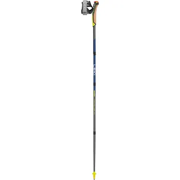 Trekingová hůl Leki Traveller FX.One Carbon silvergrey/midnightblue dark metallic/neonyellow 65325821 115