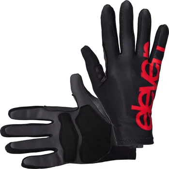 Cyklistické rukavice Cyklistické rukavice ELEVEN Long Black Red Velikost: XL