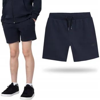 Pánské kraťasy 4F krátké kraťasy do půlky stehen bavlna modré velikost 152