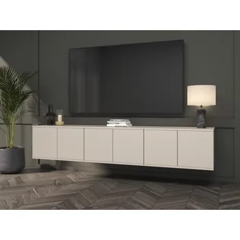 Televizní stolek Závěsný televizní stolek Bianco - 210 cm