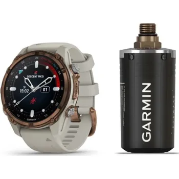 Hodinky Garmin Descent Mk3i - 43 mm, Bronze Titanium PVD / French Grey + vysílač Descent T2 šedá