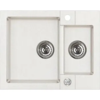 Granitový dřez Dřez jednopůlkomorový Alveus ROCK granit bílý
