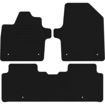 autokoberec Koberce Edecor velurové 3 ks