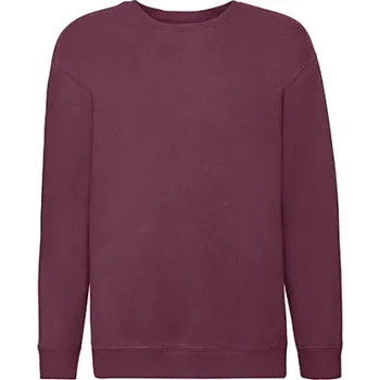 Dívčí svetr Fruit of the Loom Dětský prémiový set-in pot 62-031-0 Burgundy 104