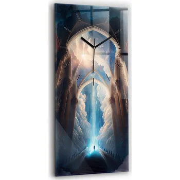 Hodiny Nástěnné hodiny SacroArte modré 30 cm