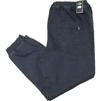 Pánské kalhoty 6XL VIKING VELKÉ TEPLÁKY JOGGERY BAGGY JEANS STREČOVÉ ČERNÉ
