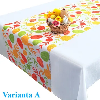 Velikonoční dekorace Velikonoční ubrusový set Vajíčka 120x140 + šála 38x140 Varianta A