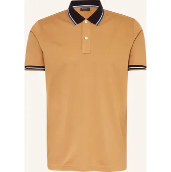 Pánská košile Olymp Pánská Polokošile Z Piké Casual Fit, světle hnědá, L