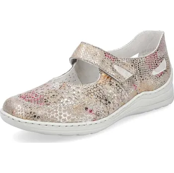 Dámské polobotky Dámské polobotky RIEKER 48996-90 béžová S5 38