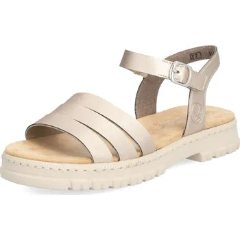 Dámské sandále Dámské sandály RIEKER V4254-90 zlatá S4 42