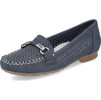 Dámské mokasíny Dámské mokasíny RIEKER 40065-15 modrá S5 42