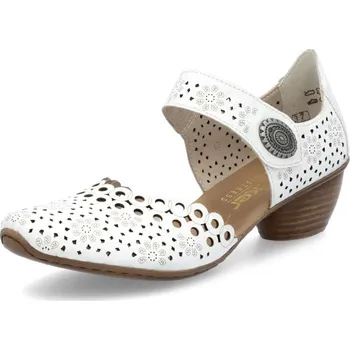 Dámské lodičky Dámské lodičky RIEKER 43753-80 bílá S5 42