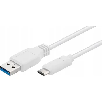Datový kabel Microconnect USB3.1CA05W USB kabel 0,5 m, USB 3.0 (3.1 Gen 1), USB-C na USB-A, bílý