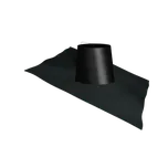 Komíny CZ Střešní průchodka 35-50° nerez okraj 200/50 mm Povrch: Černý R9005