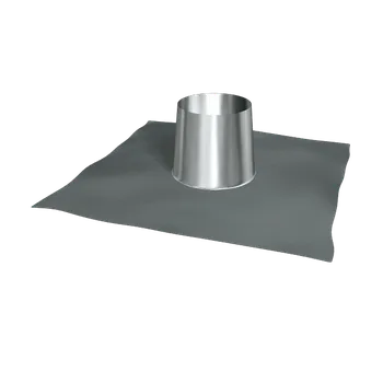 Střecha Komíny CZ Střešní průchodka plochá nerez okraj 150 - 0,6/50 mm Povrch: Nerezový