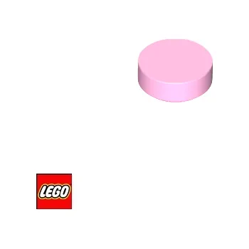 Stavebnice LEGO LEGO® Dílky LEGO Kruhová Dlaždice 1x1 / 98138 Barva: Světle-Růžová 18674