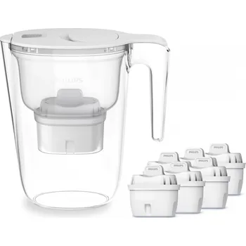 Filtrační konvice Philips Filtrační konvice 2,6l Micro X-Clean, s časovačem Micro X-Clean: Micro X-Clean, s časovačem, bílá, 6x filtr