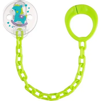 Canpol babies Řetízek na dudlík TOYS zelený