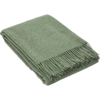 deka Deka Larisa Vlněný pléd zelený mechový 140 x 200 cm