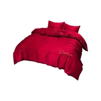 Povlečení SADA POVLEČENÍ 3 DÍLNÁ Z MIKROVLÁKNA GLAMOUR 160x200 CM ELEGANTNÍ VÝŠIVKA