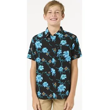 Košile Rip Curl SURF REVIVAL S/S SHIRT-BOY Black velikost 16