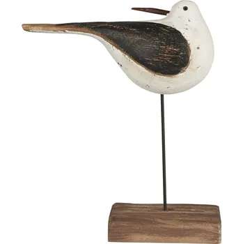 Ib Laursen Dřevěná dekorace Bird Nautico 21 cm