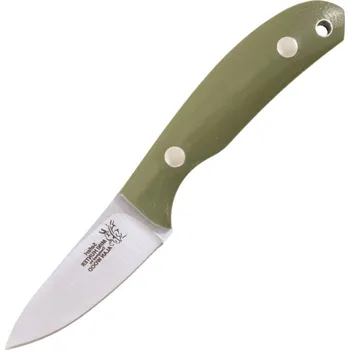 lovecký nůž Casstrom CASS-11607 Safari Mini Hunter lovecký nůž 6,5 cm, Satin, zelená, G10, pouzdro Kydex
