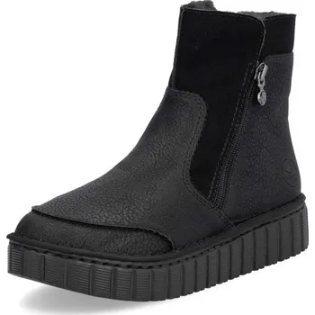 Dámské kozačky Dámská kotníková obuv RIEKER Y8857-00 černá W4 42