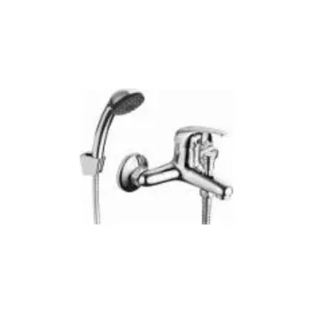 Vodovodní baterie Vanová a sprchová baterie KFA Armatura stříbrná, páková, nástěnná