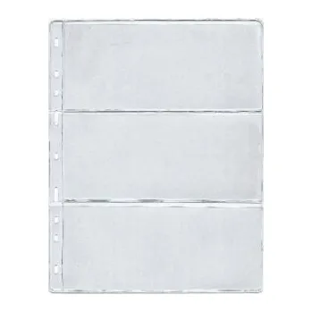 Obal pro sběratelský předmět Schulz List do alba STANDARD na bankovky, 3 pole