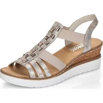 Dámské sandále Dámské sandály RIEKER V3822-90 béžová S5 42