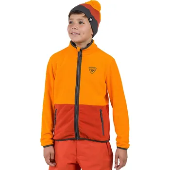 Dámské oblečení ROSSIGNOL Dětská fleecová mikina Jr Strawpile Fleece Fz ORANŽOVÁ