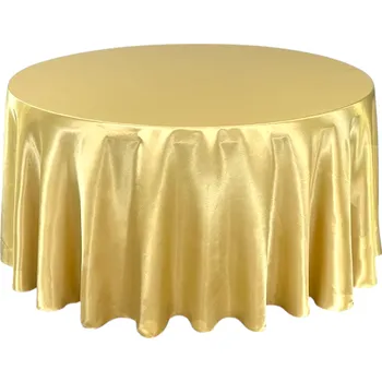 ubrus Saténový ubrus na kulaté stoly (průměr 274 cm) Barva ubrusu: ŠAMPAŇ