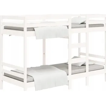 Postel Jednolůžková dřevěná postel Zakito Home 90x200 bílá