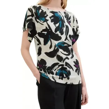 Dámská halenka Dámská lněná halenka Tom Tailor (Lněná halenka se vzorem značky Tom Tailor)