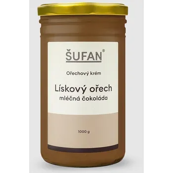 Šufan Lískoořechový krém s mléčnou čokoládou, 1 000 g
