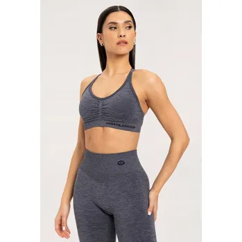 Podprsenka Gym Glamour bezešvá podprsenka dark grey XS