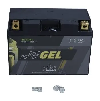 Motobaterie Motocyklová baterie 12V 8Ah/170A L+ gelová (rozměry: 150x65x102) YT9B-BS INTACT - AKUMULATORY MOTO.