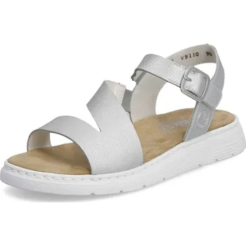 Dámské sandále Dámské sandály RIEKER V9110-90 stříbrná S4 40