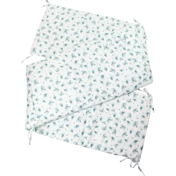 Příslušenství pro dětskou postel a kolébku enie baby Mantinel GINKGO BLUE