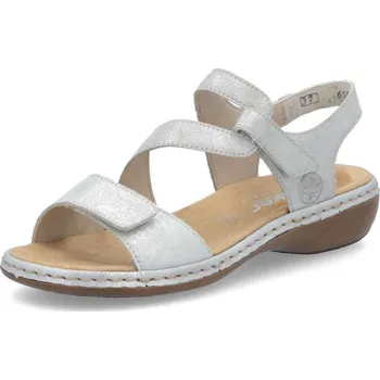 Dámské sandále Dámské sandály RIEKER 659C7-93 stříbrná S5 38