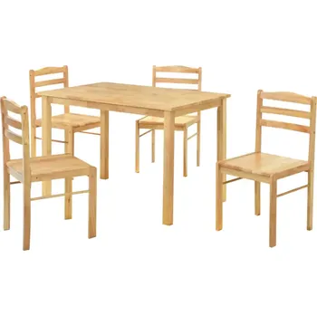 Jídelní set Jídelní set LOAK 1+4, přírodní - SLEVA 3% s kodem radost25