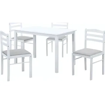 Jídelní set Jídelní set SOMIN 1+4, bílá - SLEVA 3% s kodem radost25