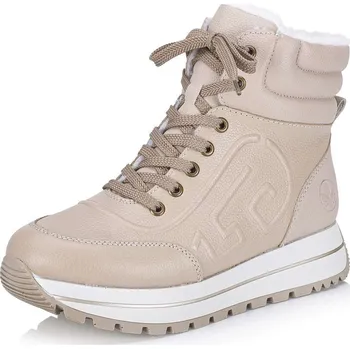 Dámské kozačky Dámská kotníková obuv RIEKER N4006-60 béžová W4 38