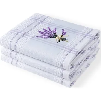 Utěrka Dreamy Linens Kuchyňská utěrka, lila káro Levandule Dreamy Linens
