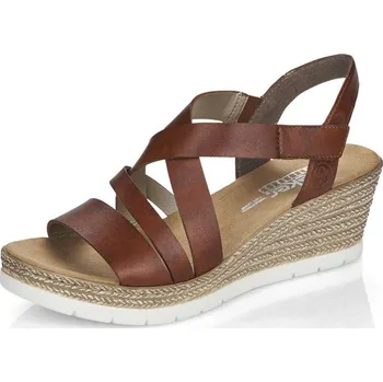 Dámské sandále Dámské sandály RIEKER 61937-24 hnědá S5 42