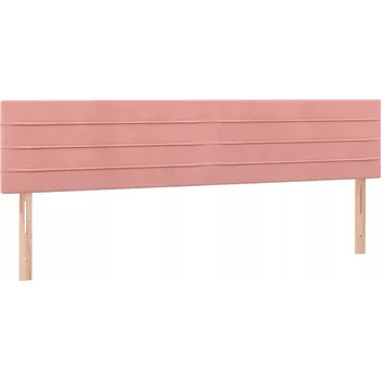 Čelo postele sametové růžové 100x78/88cm 2 ks