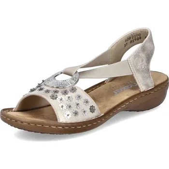 Dámské sandále Dámské sandály RIEKER 608B5-90 zlatá S5 42