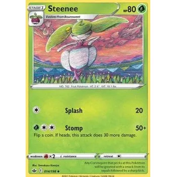 Sběratelská karetní hra Pokémon CRE 014/198 Steenee - Chilling Reign Stav: Near Mint, Verze: NORMAL