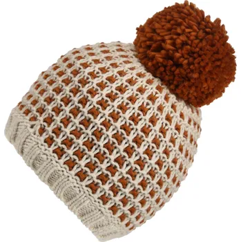 Čepice REGATTA Dámská zimní čepice BÍLÁ|KAŠTANOVÁ